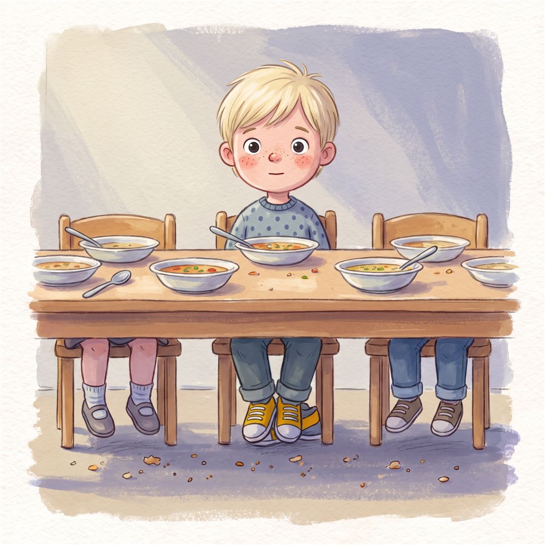 Ilustrace k příběhu Žlutý proužek