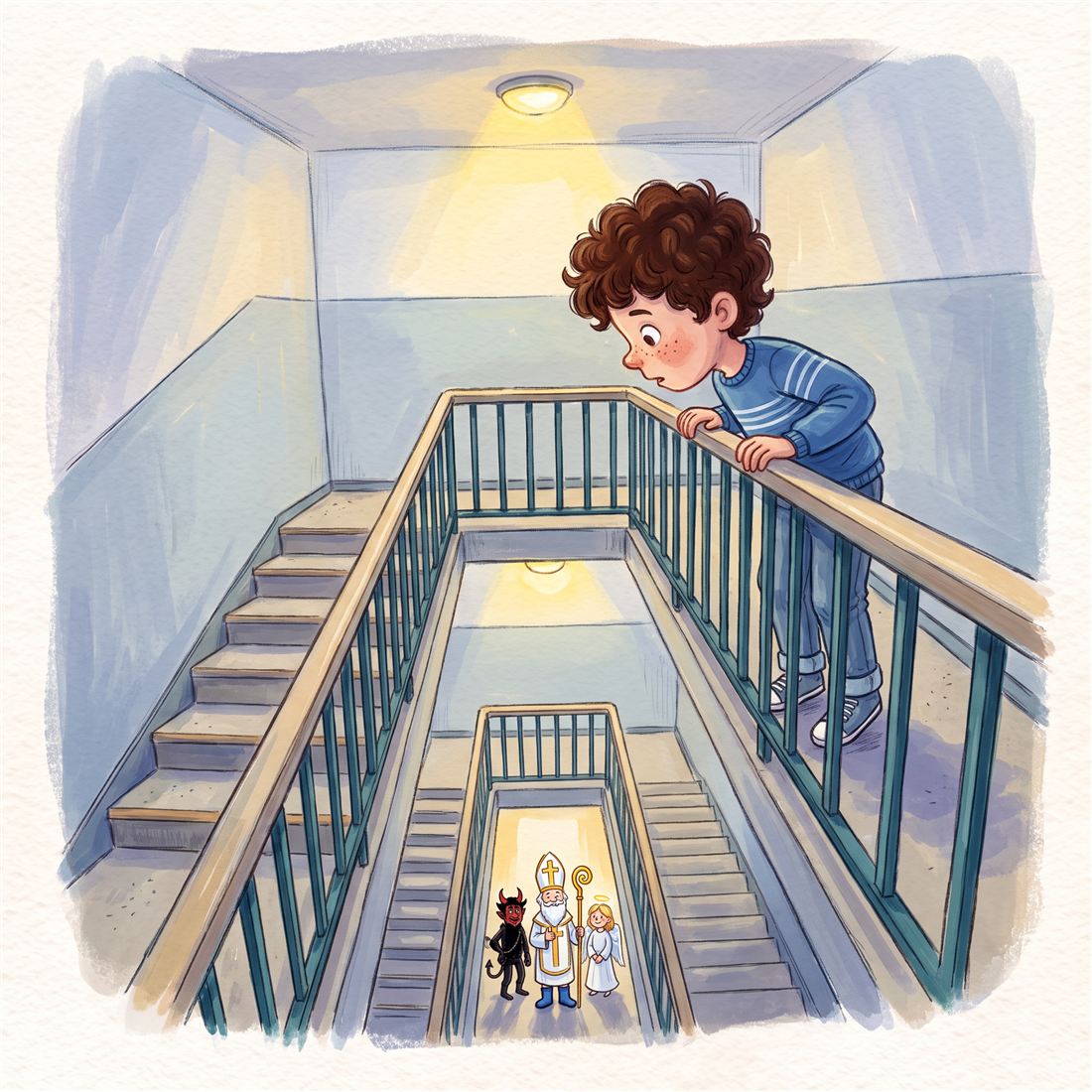 Ilustrace k příběhu Boty pana Suchánka