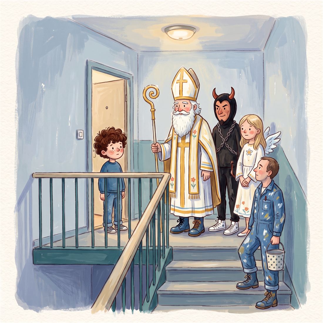 Ilustrace k příběhu Boty pana Suchánka