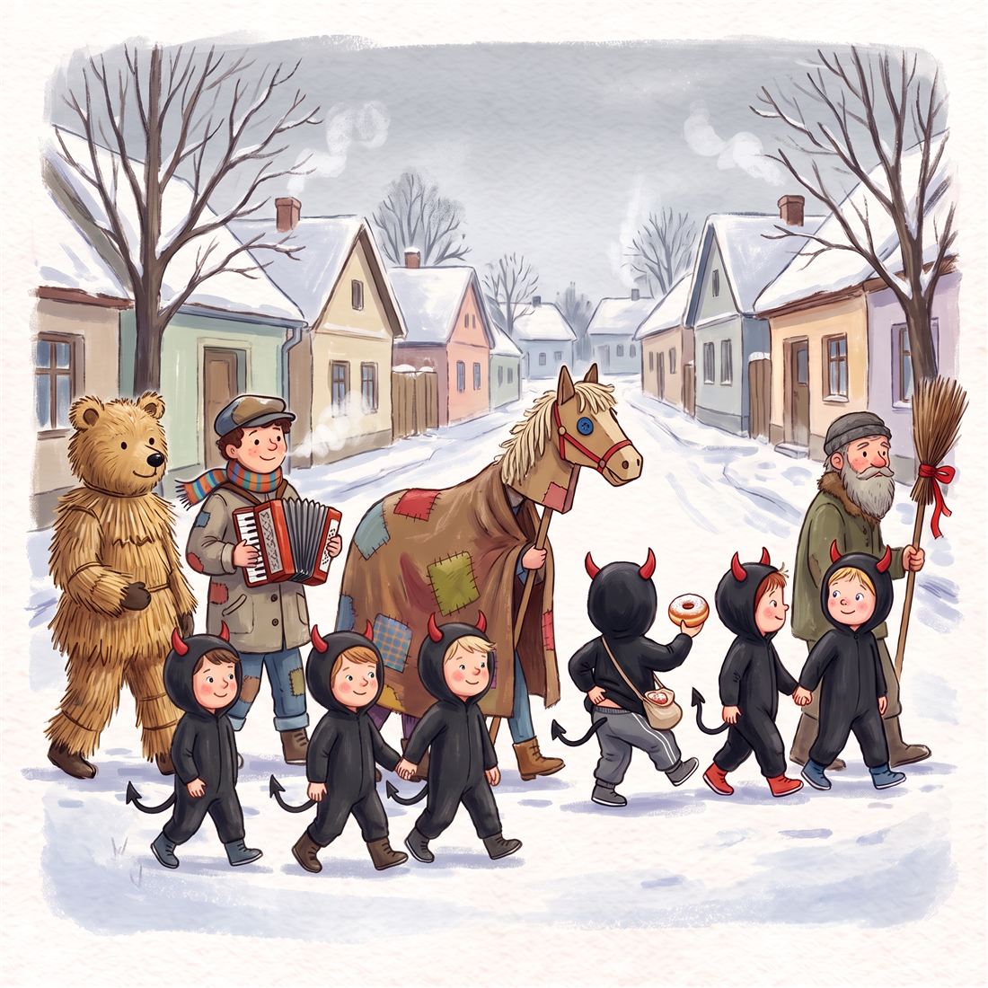 Ilustrace k příběhu Čert