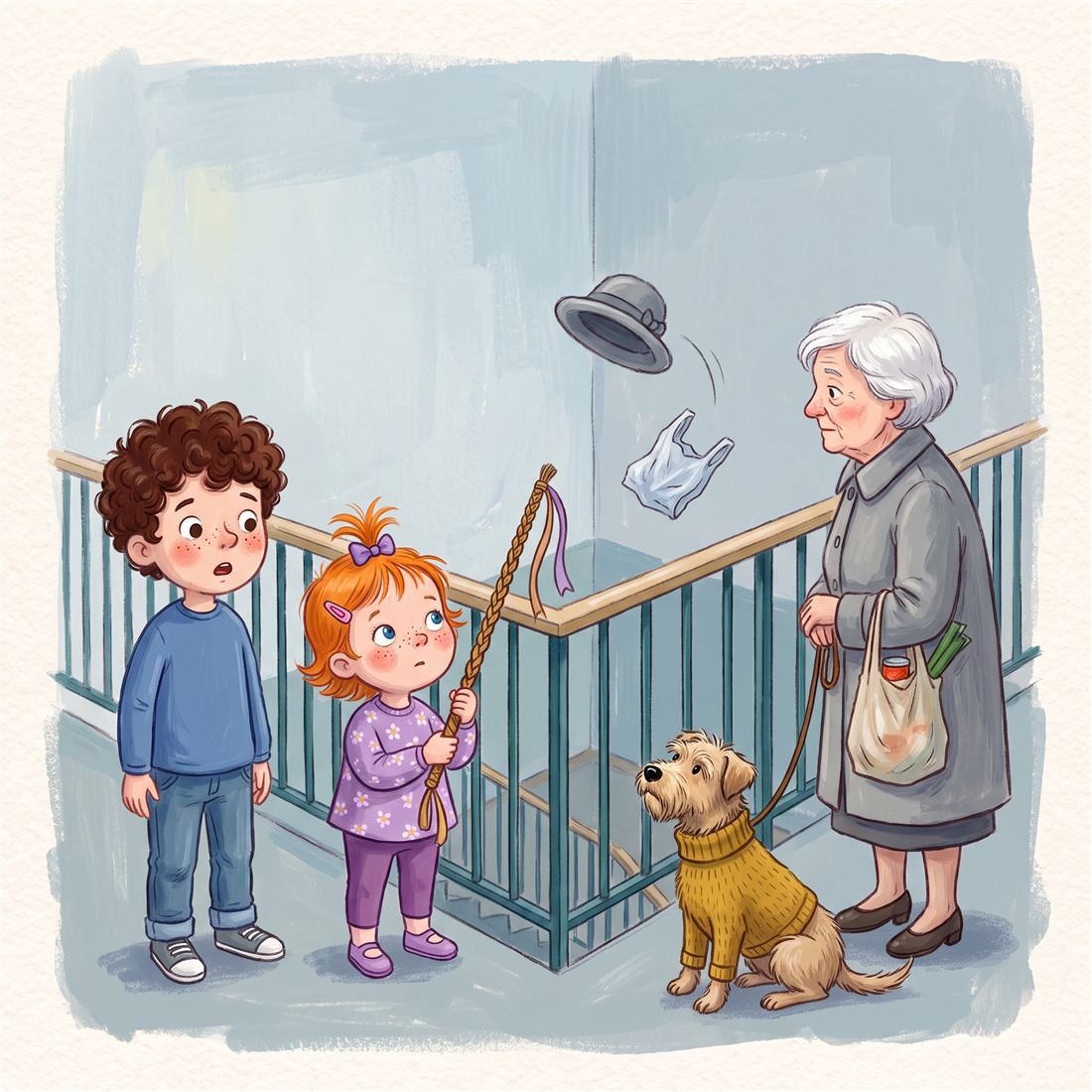 Ilustrace k příběhu Klobouk