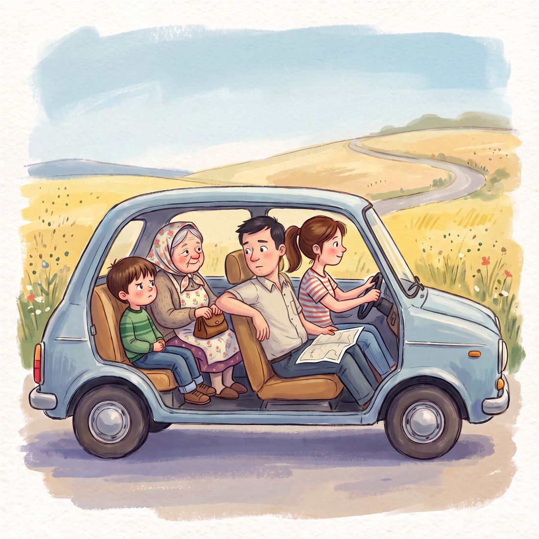 Ilustrace k příběhu Kdo